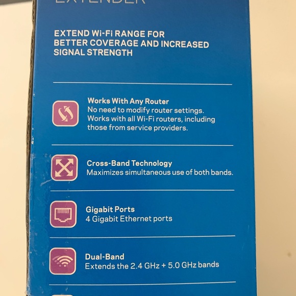 Linksys RE6500 AC1200 Max GigaBit Ports Wireless - Picture 3 of 6